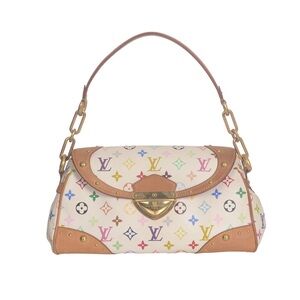 ♥️Louis Vuitton White Multicolor  Colorful Monogram Leather Shoulder Bag♥️
